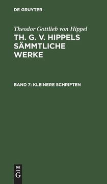 portada Kleinere Schriften (German Edition) [Hardcover ] (en Alemán)
