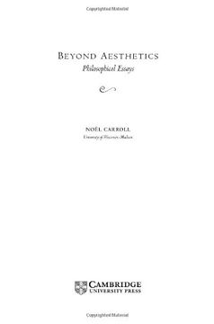 portada Beyond Aesthetics: Philosophical Essays (en Inglés)
