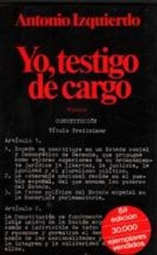 portada YO, TESTIGO DE CARGO