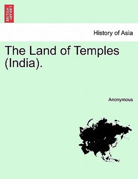 portada the land of temples (india). (en Inglés)