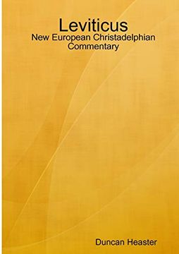 portada Leviticus: New European Christadelphian Commentary (in English)