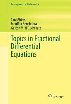 portada Topics in Fractional Differential Equations (en Inglés)
