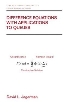 portada difference equations with applications to queues (en Inglés)