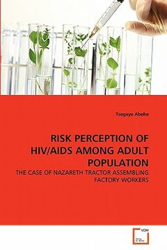 portada risk perception of hiv/aids among adult population (en Inglés)