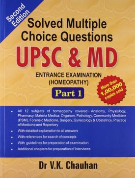 portada Solved Multiple Choice Questions UPSC & M.D: Entrance Examination (Homeopathy)