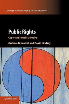 portada Public Rights: Copyright's Public Domains (Cambridge Intellectual Property and Information Law) (en Inglés)