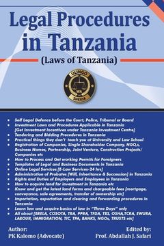 portada Selected Legal Procedures in Tanzania: Laws of Tanzania (en Inglés)