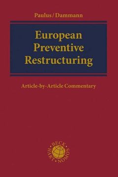 portada European Preventive Restructuring: Directive (Eu) 2019/1023 (Beck International)