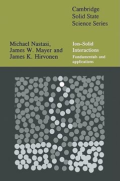 portada Ion-Solid Interactions Paperback: Fundamentals and Applications (Cambridge Solid State Science Series) 
