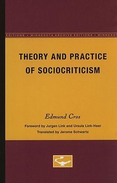 portada theory and practice of sociocriticism (en Inglés)