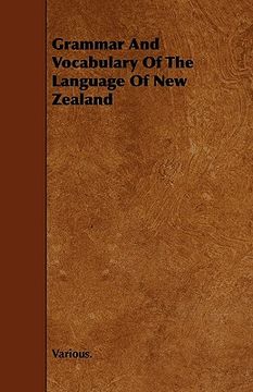 portada grammar and vocabulary of the language of new zealand (en Inglés)