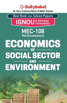 portada MEC-08/MEC-108 Economics of Social Sector and Environment (en Inglés)