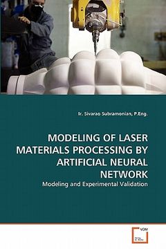 portada modeling of laser materials processing by artificial neural network