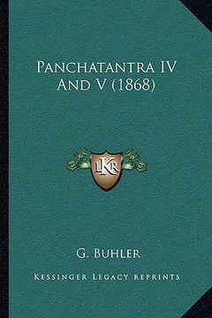 portada panchatantra iv and v (1868) (en Inglés)