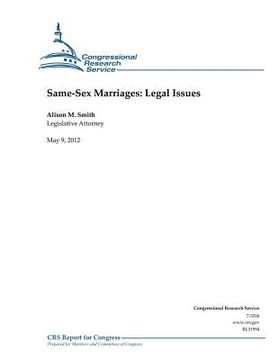 portada Same-Sex Marriages: Legal Issues (en Inglés)