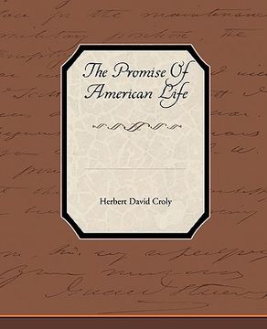 portada the promise of american life (en Inglés)
