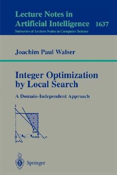 portada integer optimization by local search: a domain-independent approach (en Inglés)