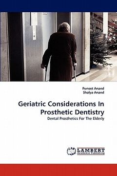 portada geriatric considerations in prosthetic dentistry (en Inglés)