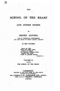 portada The school of the heart, and other poems (en Inglés)
