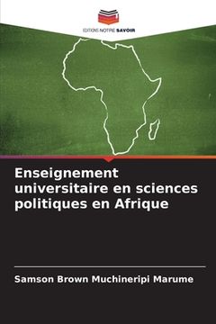 portada Enseignement universitaire en sciences politiques en Afrique (in French)