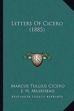 portada letters of cicero (1885) (in English)