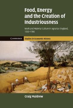 portada Food, Energy and the Creation of Industriousness: Work and Material Culture in Agrarian England, 1550 1780 (Cambridge Studies in Economic History - Second Series) (en Inglés)