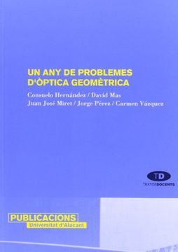 portada Un any de problemes d'òptica geomètrica (in Catalá)