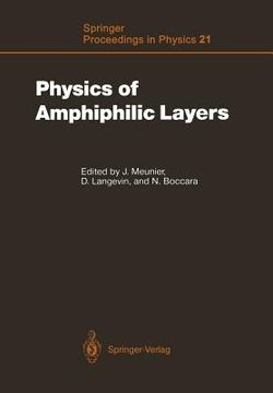 portada physics of amphiphilic layers: proceedings of the workshop, les houches, france february 10 19, 1987 (en Inglés)