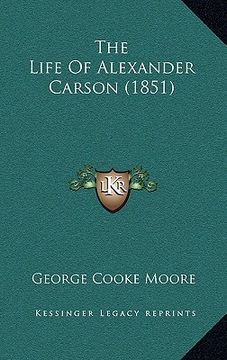 portada the life of alexander carson (1851) (in English)
