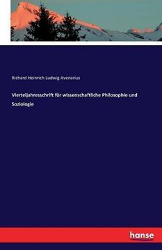portada Vierteljahresschrift Fur Wissenschaftliche Philosophie Und Soziologie (German Edition)