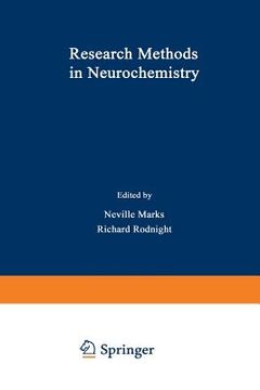 portada Research Methods in Neurochemistry: Volume 2 (en Inglés)