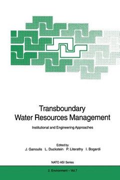 portada transboundary water resources management: institutional and engineering approaches