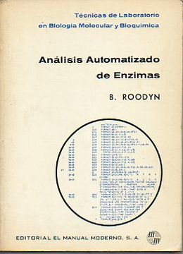 portada análisis automatizado de enzimas. 1ª edición de 1.000 ejemplares.