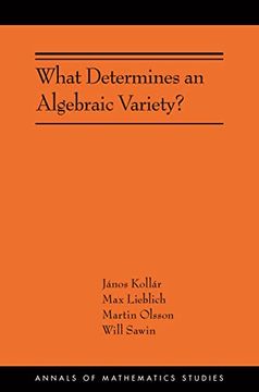 portada What Determines an Algebraic Variety? (Ams-216) (Annals of Mathematics Studies, 216) (en Inglés)