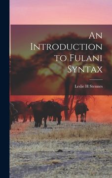 portada An Introduction to Fulani Syntax (en Inglés)