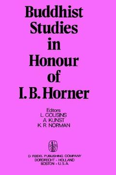 portada buddhist studies in honour of i.b. horner (en Inglés)