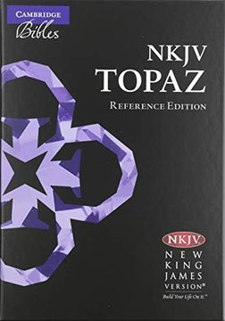 portada Nkjv Topaz Reference Edition, Dark Blue Goatskin Leather, Nk676: Xrl (in English)