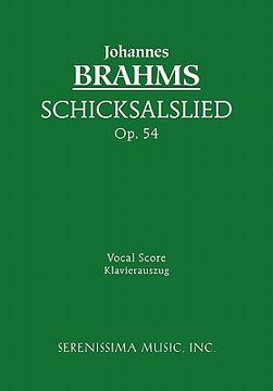 portada Schicksalslied, Op.54: Vocal score (in German)