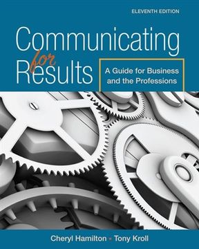 portada Communicating for Results: A Guide for Business and the Professions