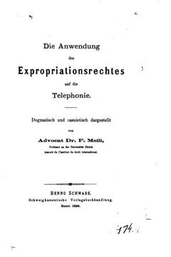 portada Die Anwendung des Expropriationsrechtes (German Edition)