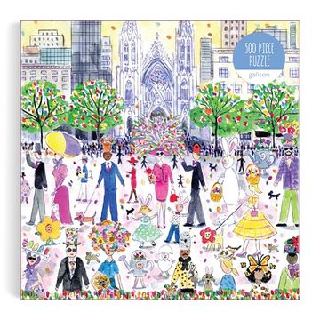 portada Galison Easter Parade? 1000 Piece Michael Storrings Puzzle Featuring the joy and Energy of a Springtime Easter Parade