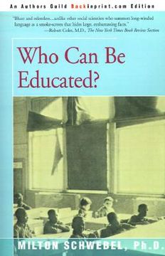 portada who can be educated? (en Inglés)