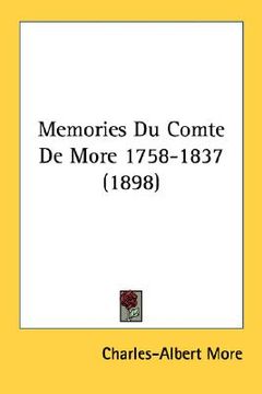 portada memories du comte de more 1758-1837 (1898)