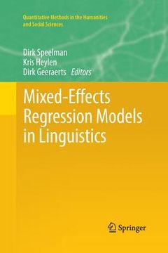 portada Mixed-Effects Regression Models in Linguistics