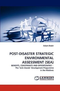 portada post-disaster strategic environmental assessment (sea) (en Inglés)