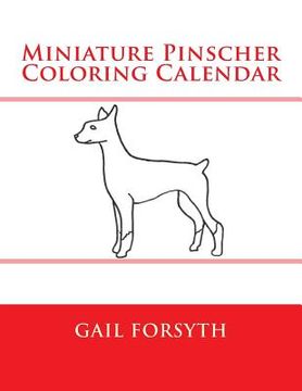 portada Miniature Pinscher Coloring Calendar (en Inglés)