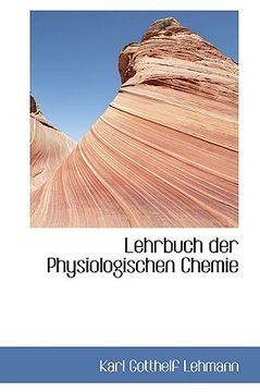 portada lehrbuch der physiologischen chemie (en Inglés)