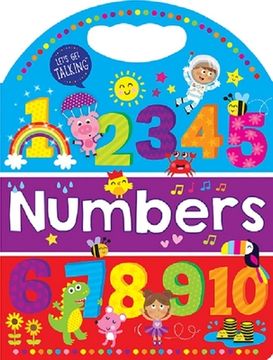 portada Lets get Talking: Numbers-Large Colorful and Familiar Images Help Children Learn Their Numbers and First Words-Ages 12-36 Months (Handle Board) (en Inglés)