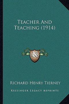 portada teacher and teaching (1914) (en Inglés)