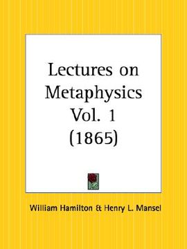 portada lectures on metaphysics part 1 (en Inglés)